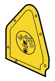 Wringer right side plate (yellow)  #MR520518000