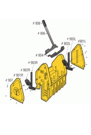 Pressure bars and Gears Kit for Down Press Wringer #MR519841000