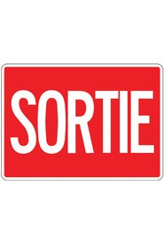 Enseigne de sécurité Sortie/Exit #TQSGM667000