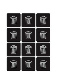 Étiquettes de recyclage Waste Watcher #BU100207000