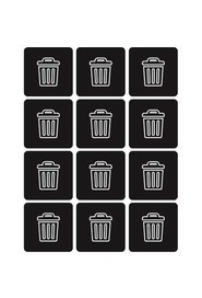 Étiquettes de recyclage Waste Watcher #BU100207000