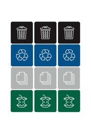 Recycling Labels Waste Watcher #BU100205000