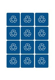 Étiquettes de recyclage Waste Watcher #BU100209000