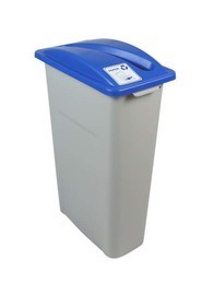 Waste Watcher Single Container for Paper, Grey #BU100935000