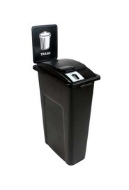 Poubelle pour ordures avec couvercle relevable Waste Watcher #BU101034000
