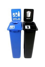 Duo Containers for Cans and Bottle-Waste Waste Watcher #BU101052000