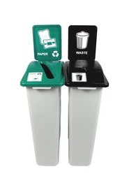Duo Containers for Paper-Waste Waste Watcher, Lift Lid #BU100971000