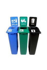 Trio Containers for Cans, Compost and Waste Waste Watcher, BGB #BU101074000
