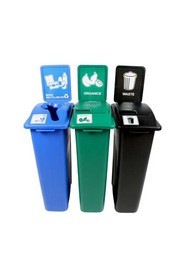 Trio Containers Recycling, Organic and Waste Waste Watcher, Lift Lid #BU101067000