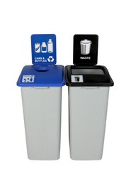 Duo contenants canettes et déchets Waste Watcher XL, 64 gal #BU101327000