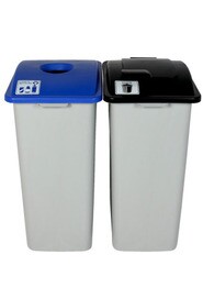 WASTE WATCHER Cans and Bottles Recycling Station 64 gal #BU101318000