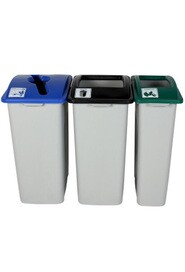 WASTE WATCHER XL Waste, Recycling and Compost Station 87 Gal #BU101336000