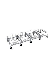 Chariots quadruple en acier pour contenants Waste Watcher XL #BU103869000