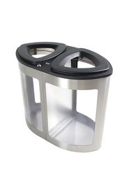 Stainless Steel Double Container with See-Through Body BOKA #BU102395000