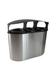 Stainless Steel Triple Container with Canopy Undefined BOKA #BU102403000