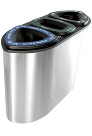 BOKA 3-Stream Recycling Station 78 Gal #BU101230000