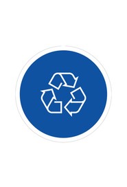 Étiquette de recyclage pour poubelle extérieure EURO #BU104395000