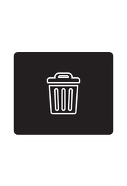 Étiquette de recyclage avec icône pour poubelle extérieure OCTO #BU100226000