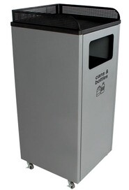 COURTSIDE Recycling Container with Tray 32 Gal #BU100923000