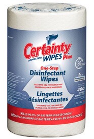 CERTAINTY PLUS Lingettes désinfectantes Humides #IN000092400