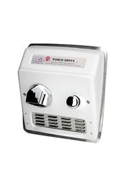 Recessed Hand Dryer with Push Button Model RA #NVRA52Q9740