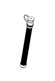 28mm x 370mm long 3:1 stretch hose c/w red cap & strap  #NA903696000