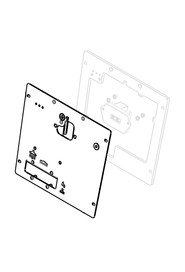 Electronics front cover assy painted silver (crg)  #NA906657000