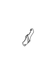 Crg magnet holder plate m/s painted silver #NA906669000