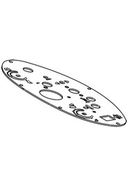 Crg control panel c/w clinch studs painted siver #NA906632000