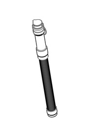 35mm x 180mm stretch hose (3:1) c/w adjustable cuff + cap  #NA902468000