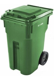 Industrial Outdoor Wheeled Bin, 360 L #NI060204H20