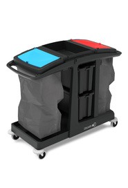Janitor Cart with Storage Bins and Two Cleaning Bag ECO-MATIC EM6 #NA802808000