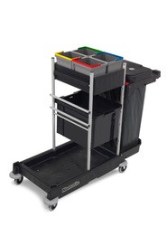 Janitor Cart with Storage Bin and Cleaning Bag SERVO-Matic SM 1706 #NA911061000
