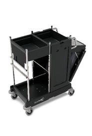 Janitor Cart with Storage Shelves and Cleaning Bag PRO-Matic PM11 #NA909297000