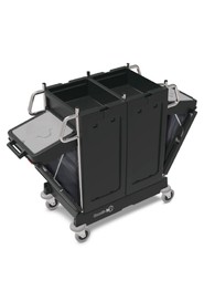 Chariot de concierge avec étagères et sacs de ménage PRO-Matic PM12 #NA909298000