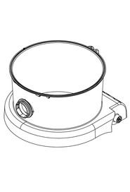 Drum - 240 with accessory storage w/ face #NA902718000
