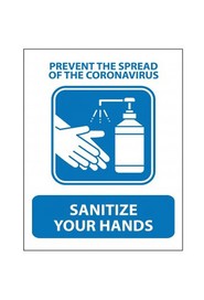 Sign "Sanitize Your Hands" for Dispensing Station #DP007900968