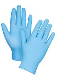 Blue Nitrile Gloves Powder Free #CV147NIT100