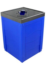 EVOLVE Poubelle pour le recyclage bleu 50 gal #BU101271000