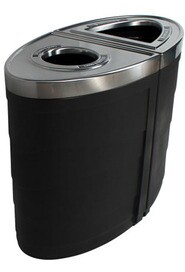 Black Double Indoor Containers EVOLVE, 72 gal #BU101251000