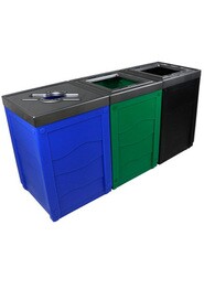 EVOLE 3-Stream Recycling Station 150 Gal #BU101285000