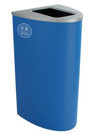 SPECTRUM ELLIPSE Mixed Recycling Containers, 22 Gal #BU101107000