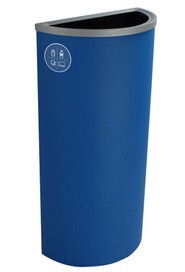 SPECTRUM ELLIPSE Wall-Mounted Mixed Recycling Container 8 Gallons #BU101112000