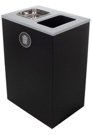 Poubelle extérieure simple avec cendrier Spectrum Cube XI, 32 gal #BU104011000