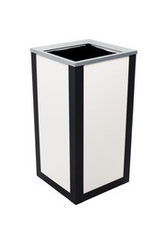 Poubelle intérieure simple Spectrum Cube 24 gal Signage Noire #BU105262000