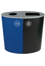 Double Indoor Container Spectrum Circle 44 gal Black Blue #BU101165000