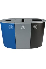 SPECTRUM Waste, Cans and Papers Recycling Station 68 Gal #BU101193000