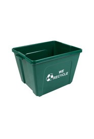 Poubelle simple Ruban de Mobius - We Recycle, 2 côtés, 14 gal #BU103604000