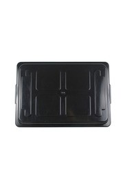 Couvercle de poubelle simple noir 18 gal Curbside #BU103671000