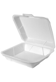 Jumbo Foam Hinged Container with Double Lock Closure #EM025000000